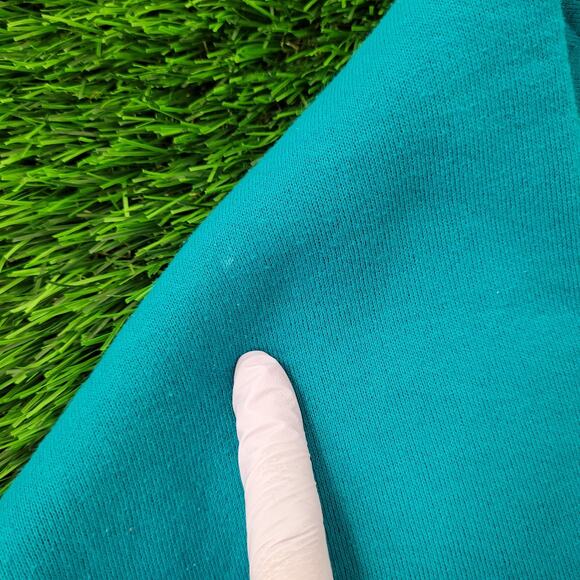 Vintage 90s MOD LEE Sweatshirt Women Large 20x26 Blue Henley - Picture 10 of 16